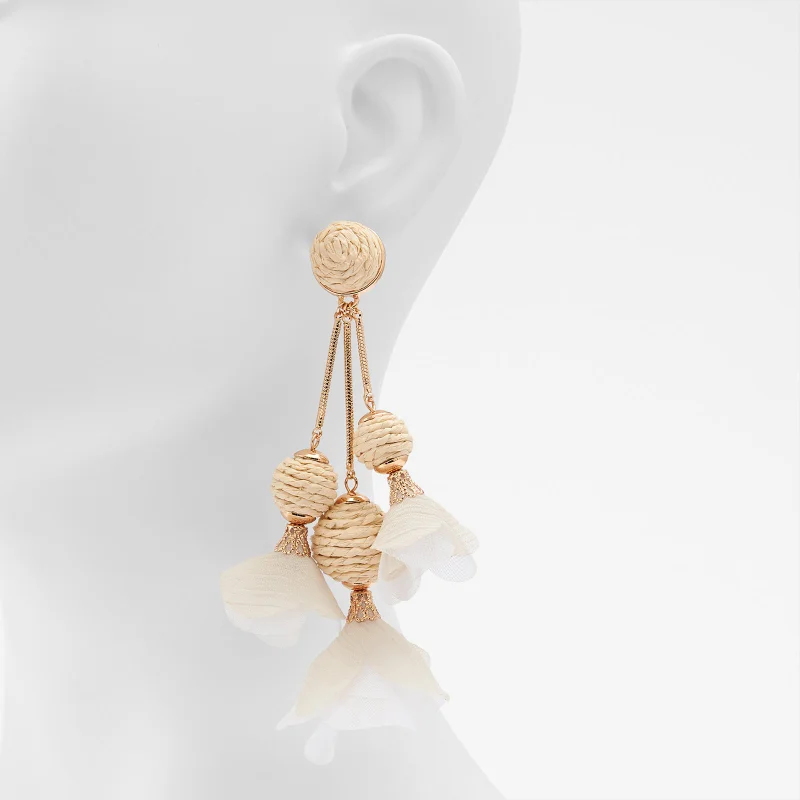 ALDO DAISYBELL Straw Drop Earrings